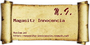 Magasitz Innocencia névjegykártya
